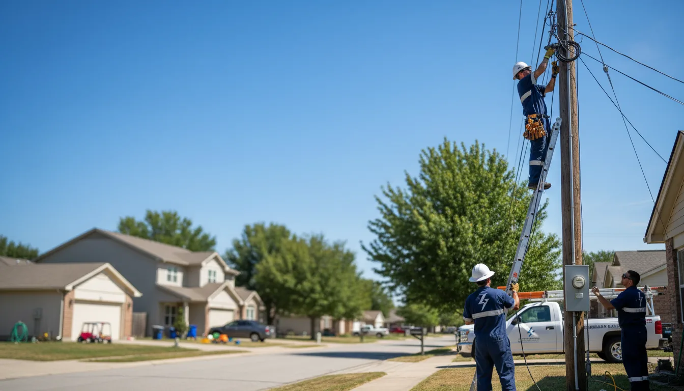 Residential electrician providing installation services in New Galilee, PA